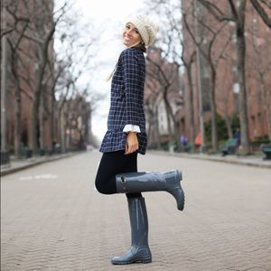 Hunter Classic Grey Gloss Wellies