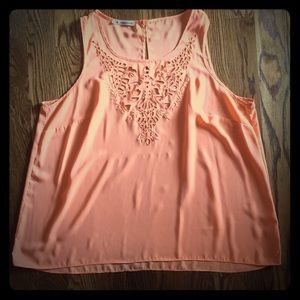 Maurices chiffon laser cut tank
