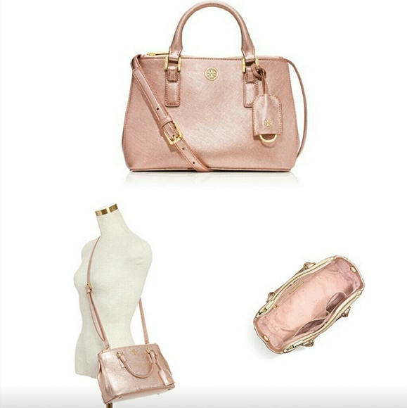 LAST 1⏰! Tory Burch Robinson Double Zip Pink Tote - Picture 3 of 4