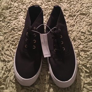 Black high-top canvas sneakers from Old Navy
