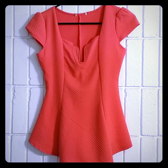 ❣Orangecicle Peplum Top🍒🍒In BUNDLE✅ - Picture 1 of 3