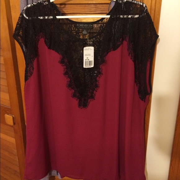 Forever 21 Plus sheer top