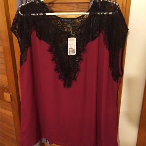Forever 21 Plus sheer top
