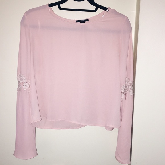 Forever 21 Long Sleeve Crop Top
