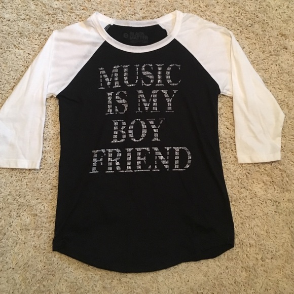Music is my Boyfriend T-Shirt Small