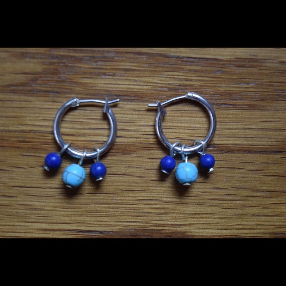 Beaded Hoop Earrings