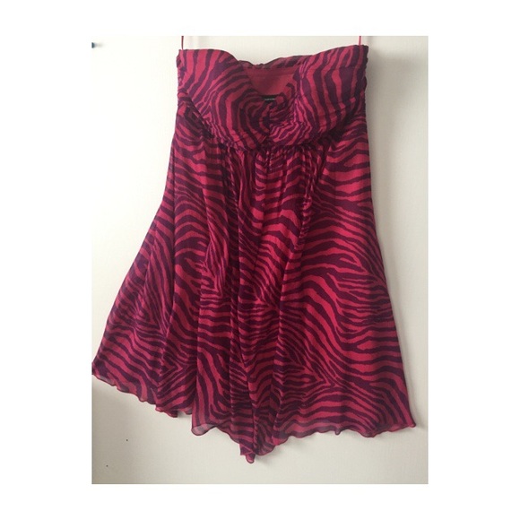 Express pink/purple flowy dress