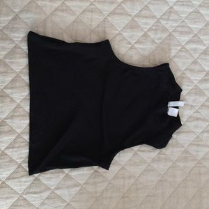 H&M Black Mockneck Crop Top