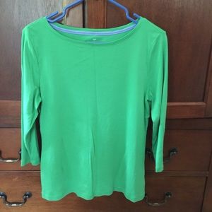 Talbots boat neck tee