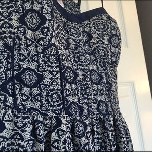 Blue Floral Summer Dress