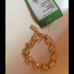 Lilly Pulitzer elephant gold bracelet