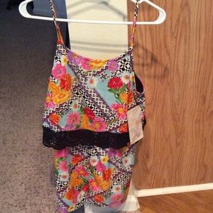 All in one shorts outfit