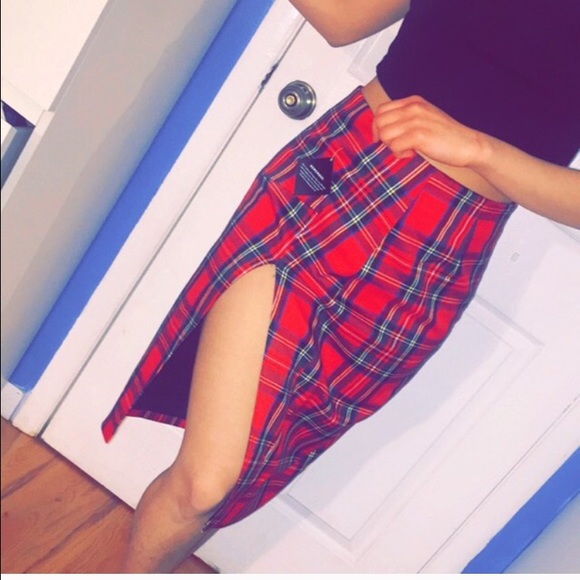 Nasty Gal Plaid Skirt.
