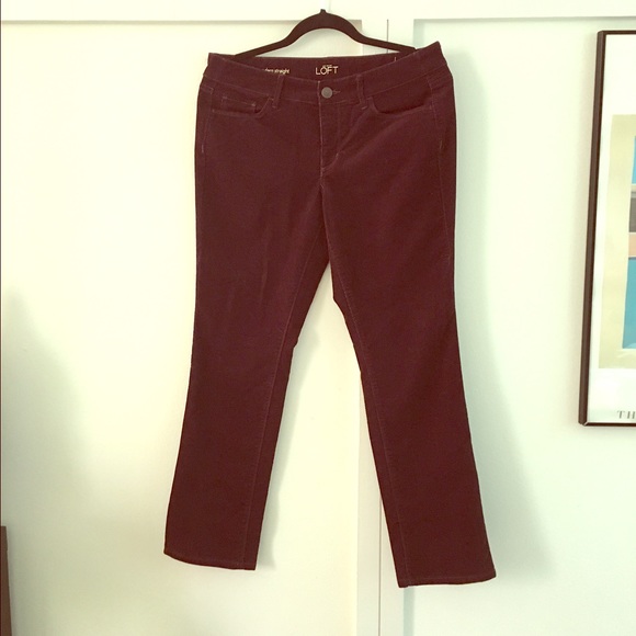 MAROON CORDUROYS