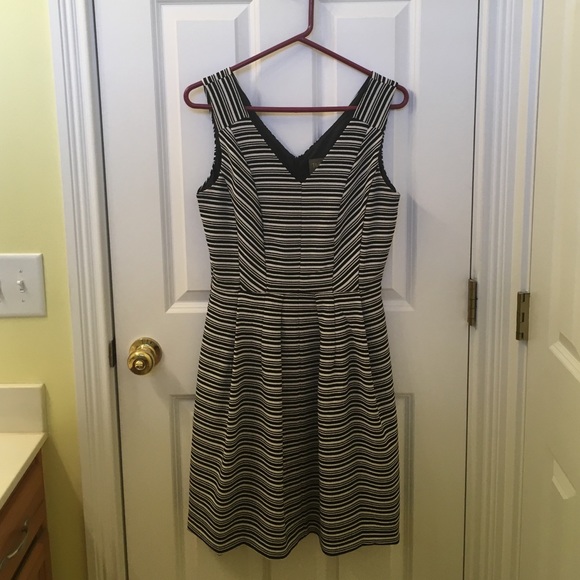 Black and white, A-line dress