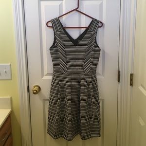 Black and white, A-line dress