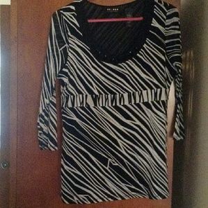 Zebra print Embellished Blouse from "axcess"