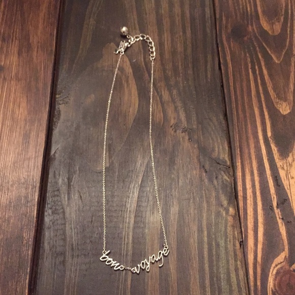 Authentic Kate Spade Bon Voyage Silver Necklace