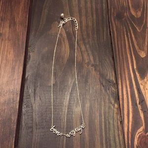 Authentic Kate Spade Bon Voyage Silver Necklace