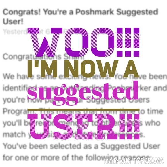 🎉I'm a suggested user!!!🎉