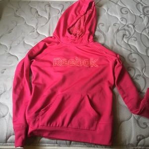 Gently used pink and orange hoodie from reebok