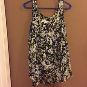 Tank top with ruffles on front!
