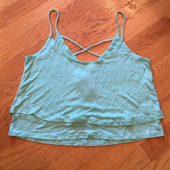 Pacsun turquoise crop top