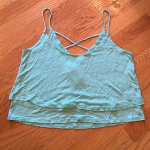 Pacsun turquoise crop top