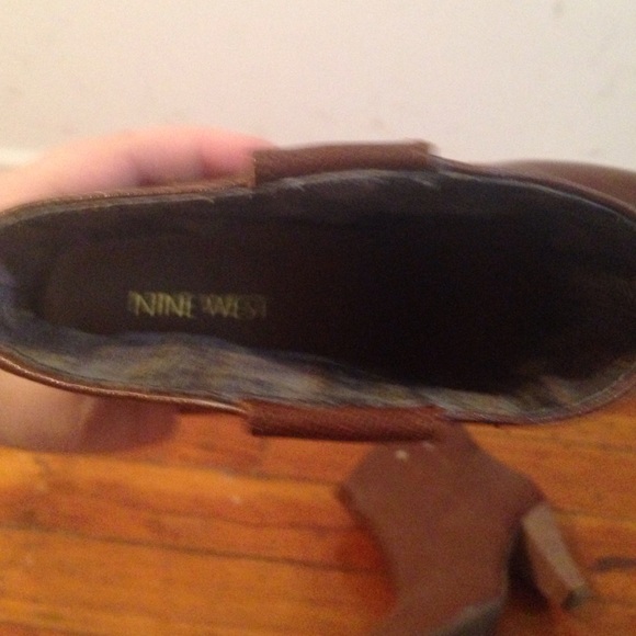 Leather Nine West ankle booties - Picture 4 of 4