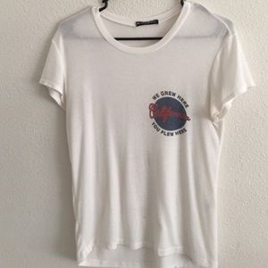 We grew here you flew here Brandy tee