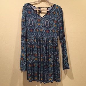 Paisley Print Dress