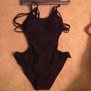 Large one piece sexy swimsuit