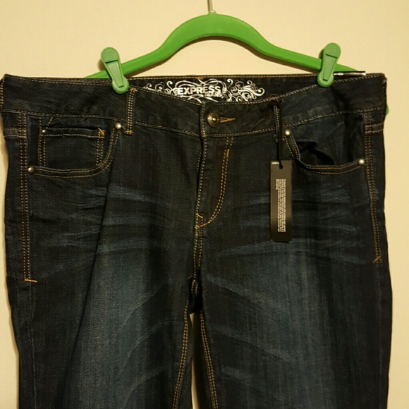 New express jeans with tags- Stella boot