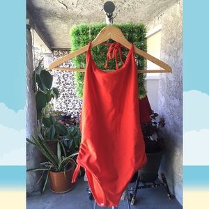 American Apparel Runched Side One-piece Swimsuit