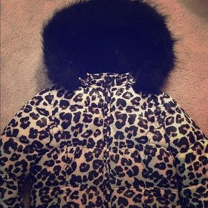 Kids Justice leopard winter jacket!