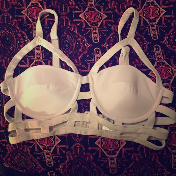 Strappy swimsuit top