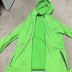 Lime green Spyder jacket size L women's