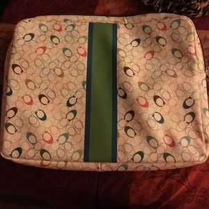 Coach laptop case