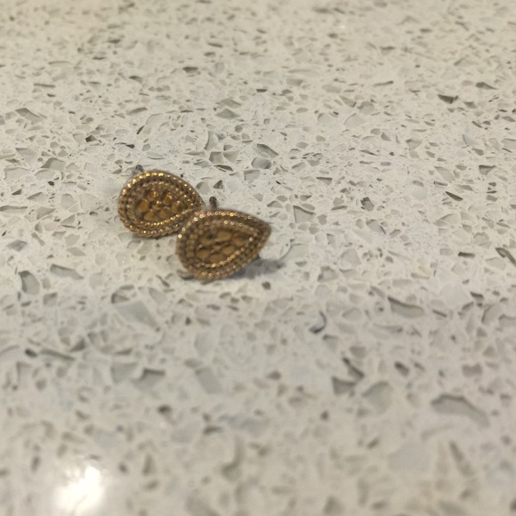 Anna Beck gold drop stud earrings