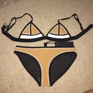 XS Farrah brown sugar triangl bathing suit