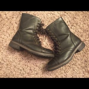 Olive Green Military boots