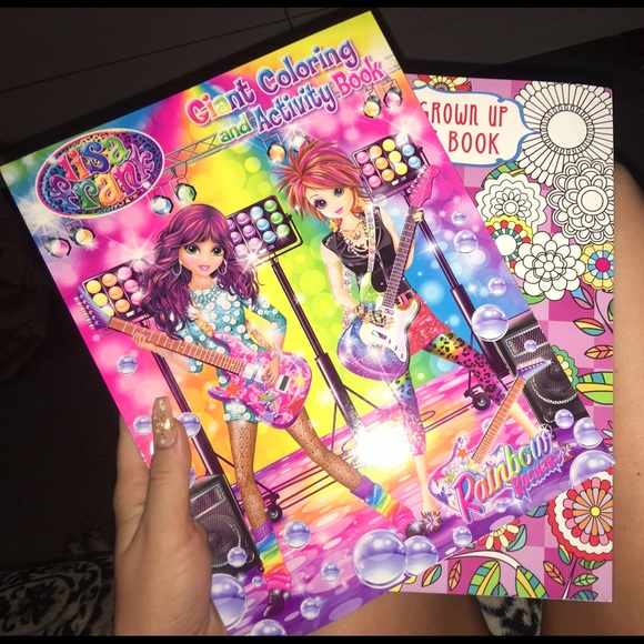 vintage lisa frank coloring book w/other