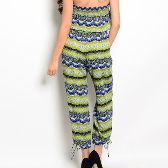 OLIVE ROYAL BLUE JUMPSUIT - Picture 3 of 3