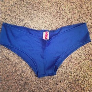 Blue rave booty shorts
