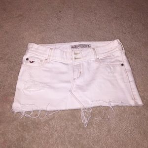 White Jean skirt