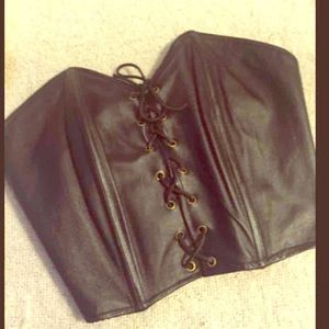 Leather corset