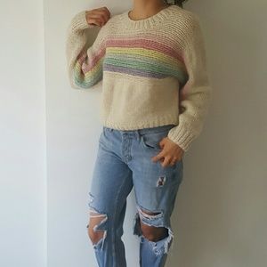 UNIF somewhere rainbow sweater