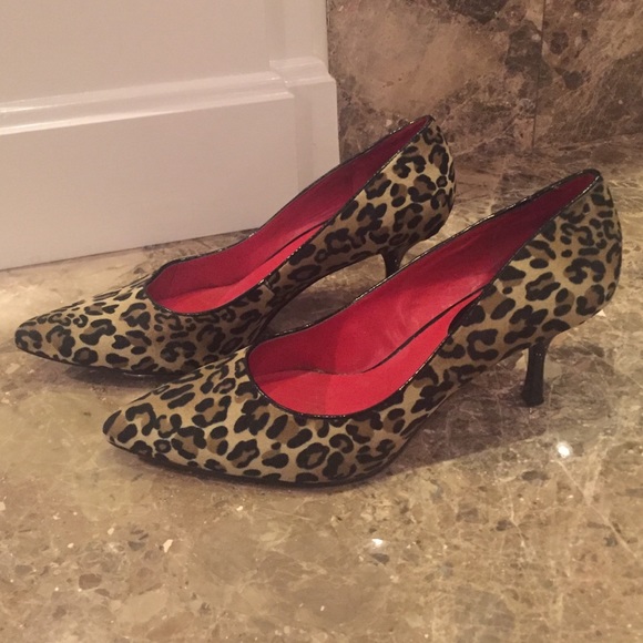 Cheetah pumps! Worn once👠