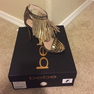 Brand New Never Been Worn Bebe Fringe Sandals