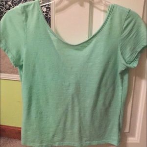 Delia's crop bow back top